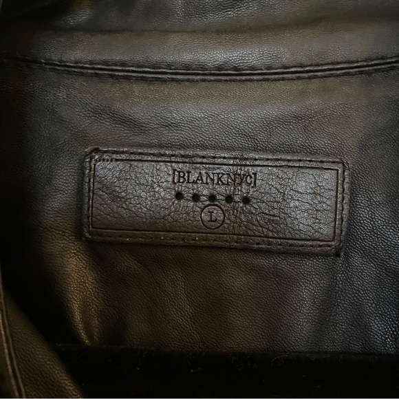 Blank NYC Vegan Leather Moto Jacket L - Picture 5 of 5